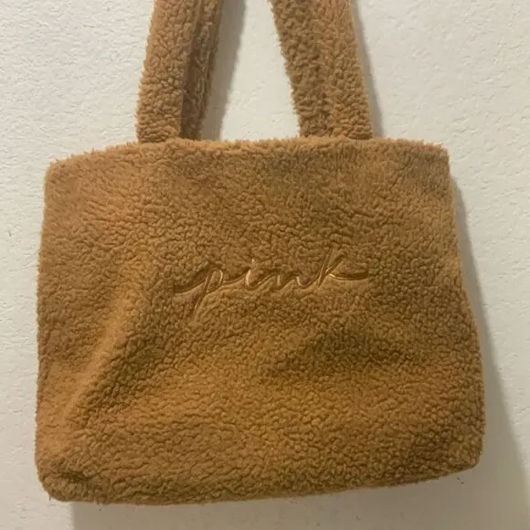 NWT Victoria’s Secret PINK Cozy Plush Tote Bag - Picture 4 of 11